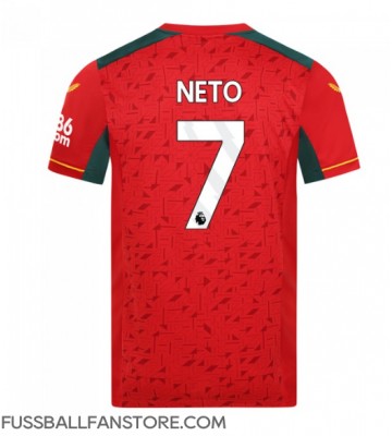 Wolves Pedro Neto #7 Replik Auswärtstrikot 2023-24 Kurzarm